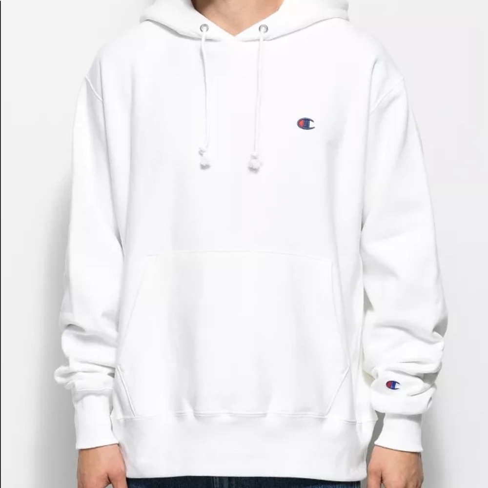White champion hoodie